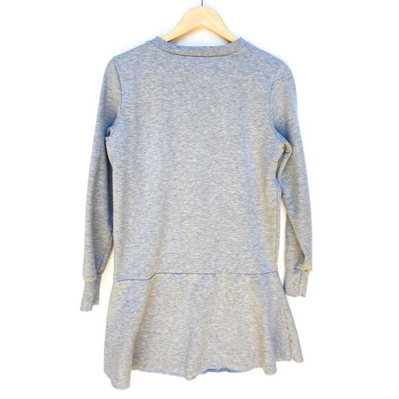 Anita De Groot Light Gray Cool Star Print Trumpet Sweatshirt Dress - Picture 4 of 5